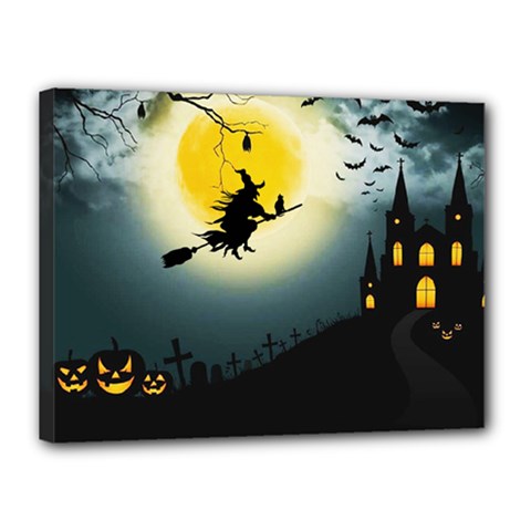 Halloween Landscape Canvas 16  X 12  by ValentinaDesign