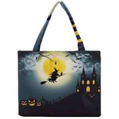 Halloween Landscape Mini Tote Bag by ValentinaDesign