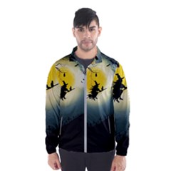 Halloween Landscape Wind Breaker (men) by ValentinaDesign