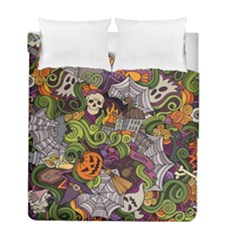 Halloween Pattern Duvet Cover Double Side (full/ Double Size)