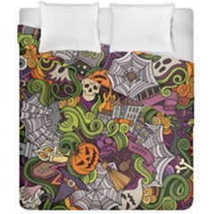 Halloween Pattern Duvet Cover Double Side (california King Size) by ValentinaDesign