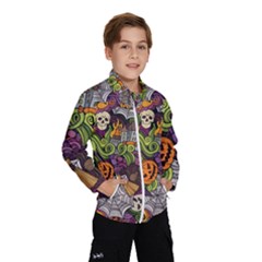 Halloween Pattern Wind Breaker (kids) by ValentinaDesign