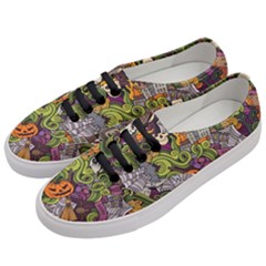 Halloween Pattern Women s Classic Low Top Sneakers by ValentinaDesign