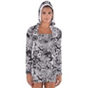 Halloween pattern Long Sleeve Hooded T-shirt View1