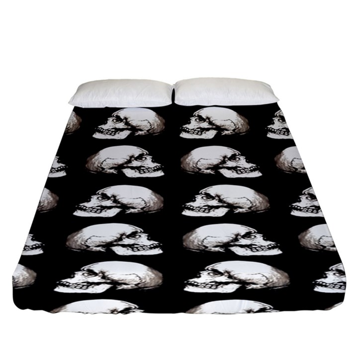 Halloween skull pattern Fitted Sheet (King Size)