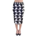 Halloween skull pattern Velvet Midi Pencil Skirt View1