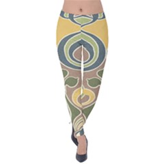 Art Nouveau Velvet Leggings by NouveauDesign