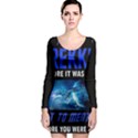 Black Star Trek Tee Long Sleeve Bodycon Dress View1