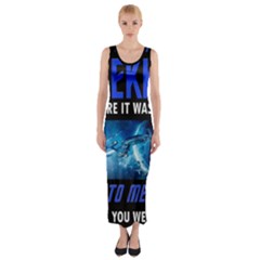 Black Star Trek Tee Fitted Maxi Dress by GlamourG33k