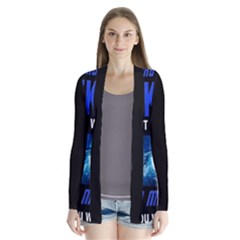 Black Star Trek Tee Drape Collar Cardigan by GlamourG33k