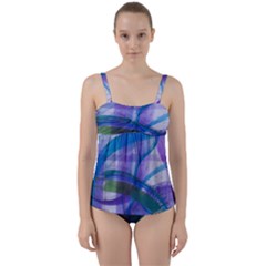 Construct Twist Front Tankini Set by CreativeSoul