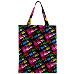 Pattern Colorfulcassettes Icreate Zipper Classic Tote Bag by iCreate