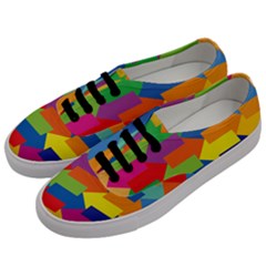 Arrow Rainbow Orange Blue Yellow Red Purple Green Men s Classic Low Top Sneakers by Mariart