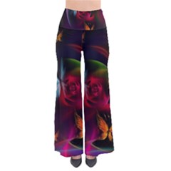 Beautiful Butterflies Rainbow Space Pants by Mariart