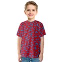 Blue Red Space Galaxy Kids  Sport Mesh Tee View1