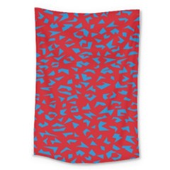 Blue Red Space Galaxy Large Tapestry