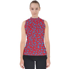 Blue Red Space Galaxy Shell Top