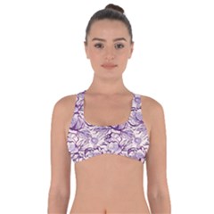 Vegetable Cabbage Purple Flower Got No Strings Sports Bra by Mariart