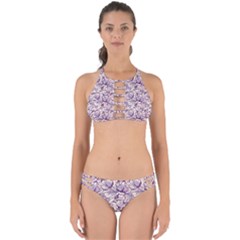 Vegetable Cabbage Purple Flower Perfectly Cut Out Bikini Set by Mariart