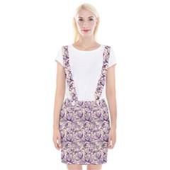 Vegetable Cabbage Purple Flower Braces Suspender Skirt