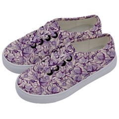 Vegetable Cabbage Purple Flower Kids  Classic Low Top Sneakers by Mariart