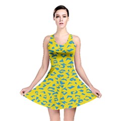 Blue Yellow Space Galaxy Reversible Skater Dress by Mariart