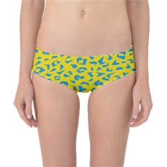 Blue Yellow Space Galaxy Classic Bikini Bottoms by Mariart