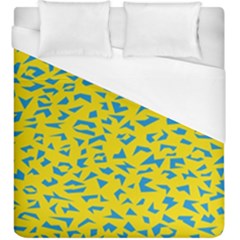 Blue Yellow Space Galaxy Duvet Cover (king Size)