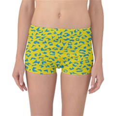 Blue Yellow Space Galaxy Reversible Boyleg Bikini Bottoms