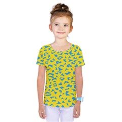 Blue Yellow Space Galaxy Kids  One Piece Tee