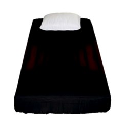 Black Red Door Fitted Sheet (single Size) by Mariart