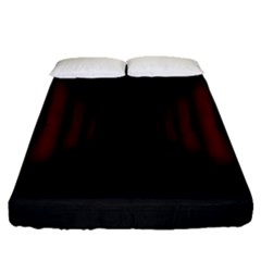 Black Red Door Fitted Sheet (queen Size)