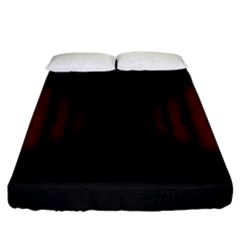 Black Red Door Fitted Sheet (king Size) by Mariart