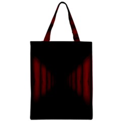 Black Red Door Zipper Classic Tote Bag