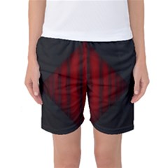 Black Red Door Women s Basketball Shorts