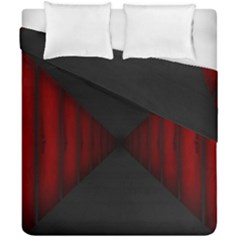 Black Red Door Duvet Cover Double Side (california King Size) by Mariart