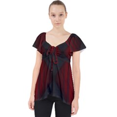 Black Red Door Lace Front Dolly Top by Mariart