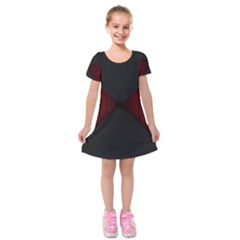 Black Red Door Kids  Short Sleeve Velvet Dress by Mariart