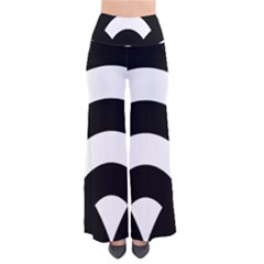 Circle White Black Pants by Mariart