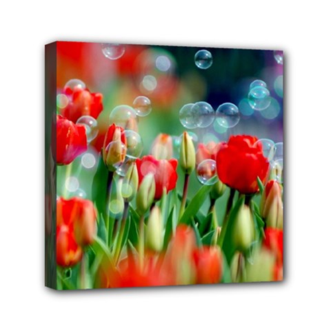 Colorful Flowers Mini Canvas 6  X 6  by Mariart