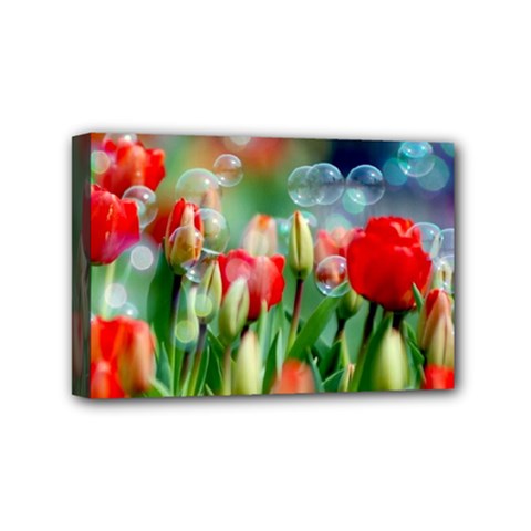 Colorful Flowers Mini Canvas 6  X 4  by Mariart