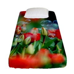 Colorful Flowers Fitted Sheet (single Size) by Mariart