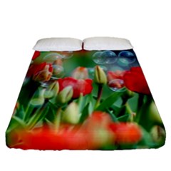 Colorful Flowers Fitted Sheet (queen Size) by Mariart