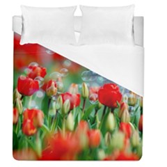 Colorful Flowers Duvet Cover (queen Size)