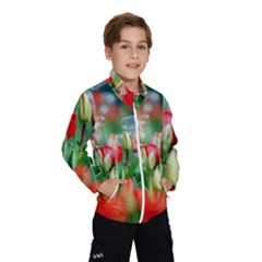 Colorful Flowers Wind Breaker (kids) by Mariart