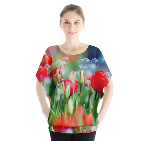 Colorful Flowers Blouse by Mariart