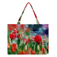 Colorful Flowers Medium Tote Bag