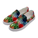 Colorful Flowers Women s Canvas Slip Ons View2