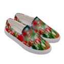 Colorful Flowers Women s Canvas Slip Ons View3