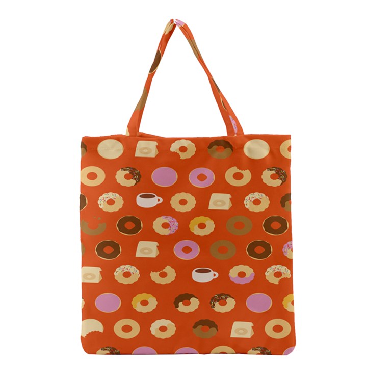 Coffee Donut Cakes Grocery Tote Bag